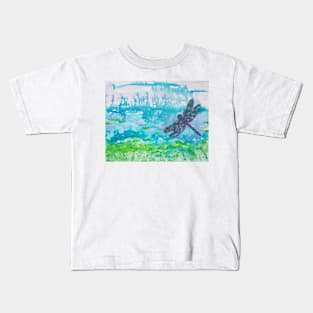 Dragonfly by Harriette Knight Kids T-Shirt